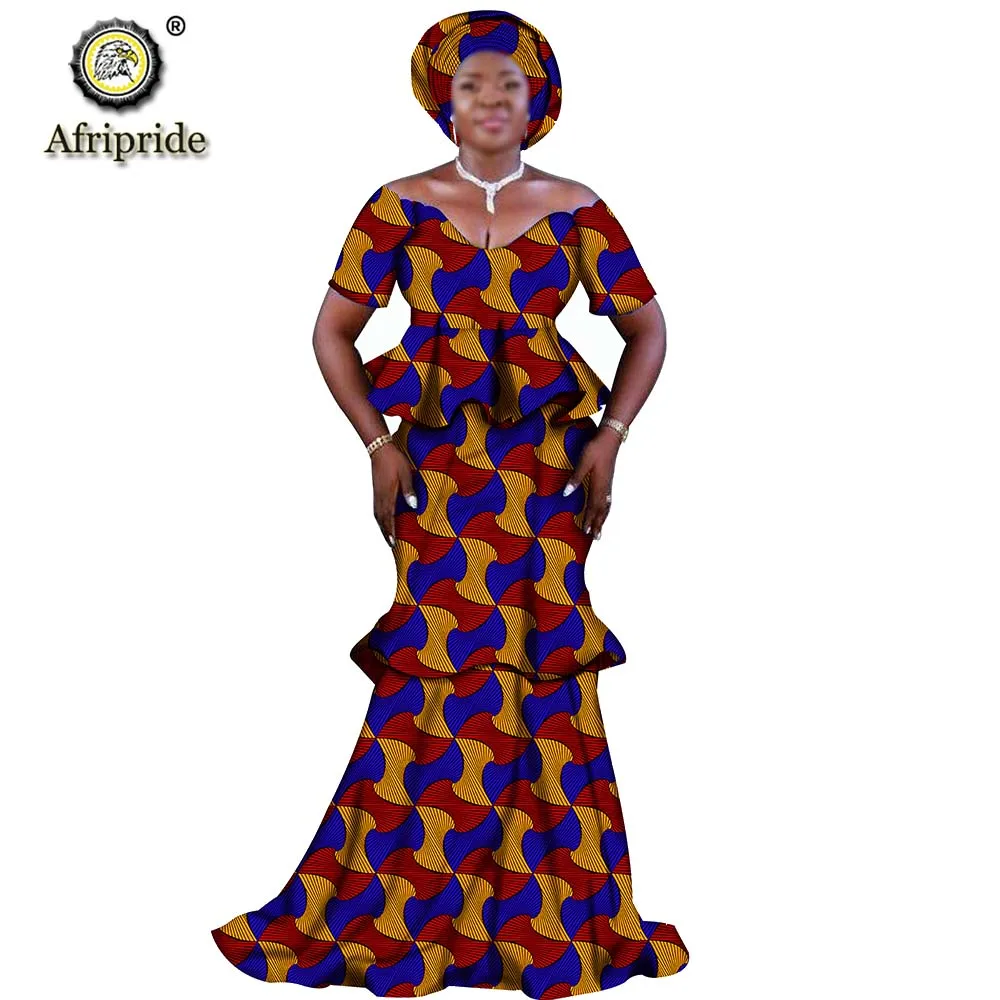 Африканские кружевные платья + головной убор для женщин кружево анкарская ткань 1