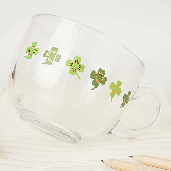 Художественные бронзирующие наклейки в японском стиле с перьями вишневым