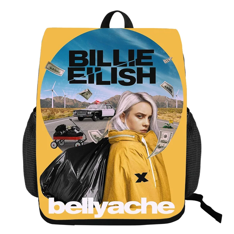 2 Billie Eilish Bagpack Подростковая распылитель ранцевого типа для с искусственного меха, сумочка, добавить свой комментарий elish портфели джинсовый пенал для мальчиков и для девочек рюкзак для путешествий - Цвет: 2