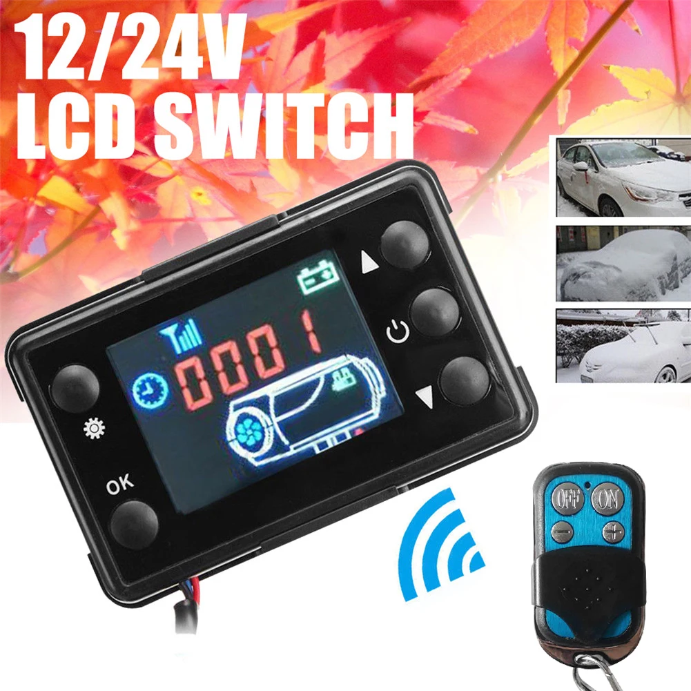 

12V/24V LCD Monitor Switch Board and Air Diesel Heater Parking Remote Controller For Automobile Websato Eberspacher