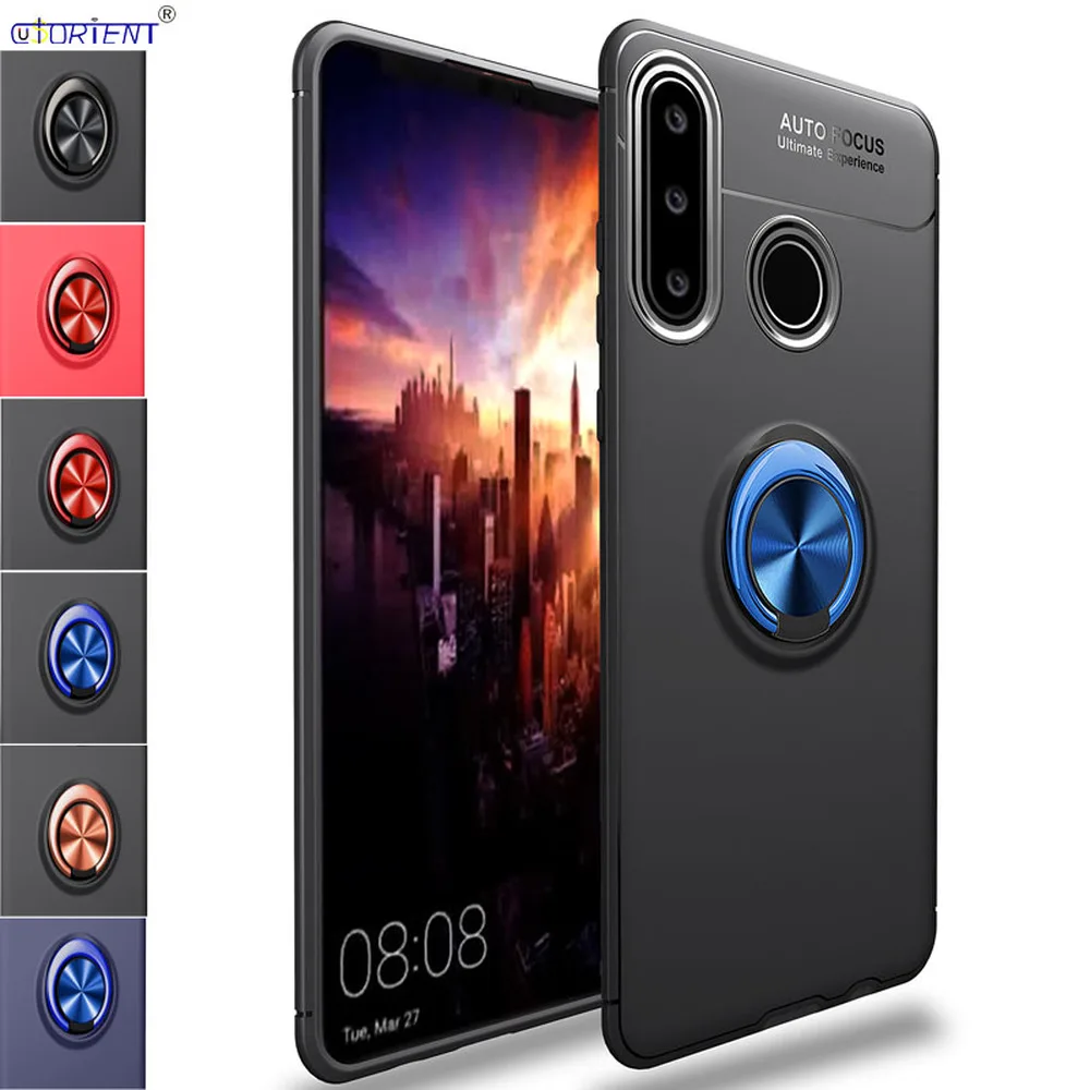 Матовый чехол для huawei P30 Lite Honor 20S чехол с металлическим кольцом для MAR-LX1M MAR-LX1H мягкий силиконовый бампер чехол s MAR LX1M LX1H