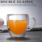 Стеклянная чайная чашка с двойными стенками, Высококачественная посуда для напитков, 1 шт., свадебные принадлежности, посуда, стеклянная кофейная чашка