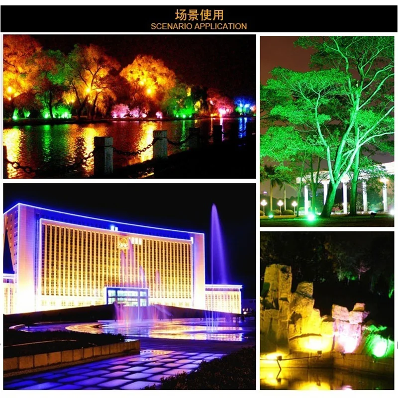 

Ultra Thin 100W 220-240V LED Floodlight Stage Lighting Spotlights Outdoor Flash Lamp Garden Holiday Lighting