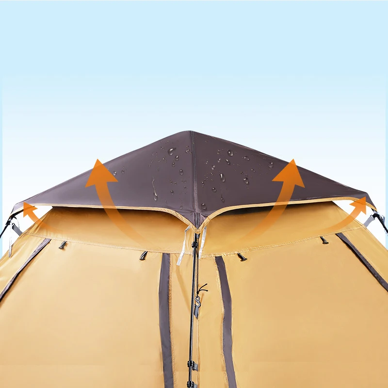 Hewolf Outdoor Tent 3-4 People Fully Automatic Rainproof Square Space Leisure Camping Beach | Спорт и развлечения