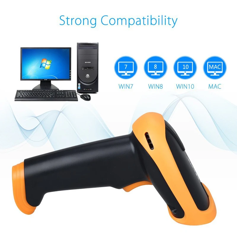 Оригинальный Netum беспроводной 2D сканер штрих кода QR 1D считыватель