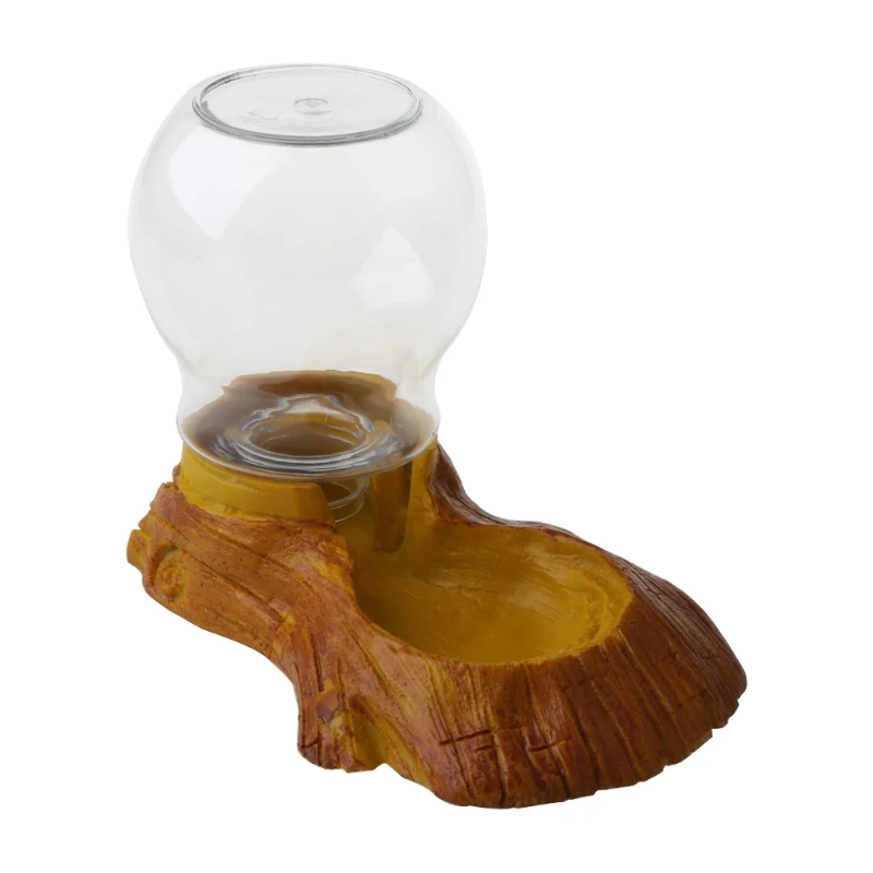 

Reptile Amphibian Automatic Waterer Feeder Basin Simulation Tree Bark Turtle Lizard Drinking Bowl Landscaping wholesales