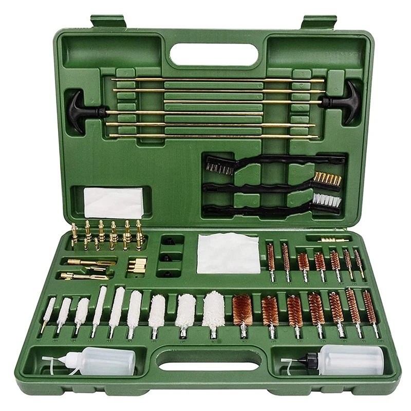 

Hunting Universal Rifle Cleaning Gun Kit Brass Brush Tool for All 9mm .22/40/45/380 Caliber Pistol Handgun Firearm Cleaner Tool