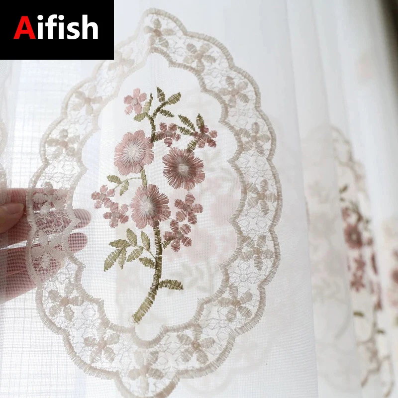 Американская пасторальная для спальни нежные прозрачные синие/розовые