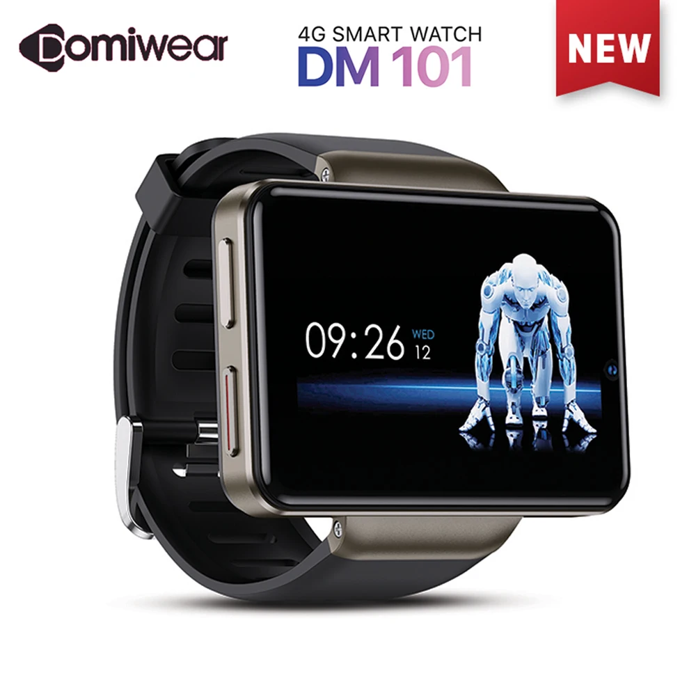 

DOMIWEAR 4G Smart Watch Full Touch 2080mAh Battery Dual CameraHeart Rate Monitoring Multi-Sport Mode Waterproof Sports Wristband