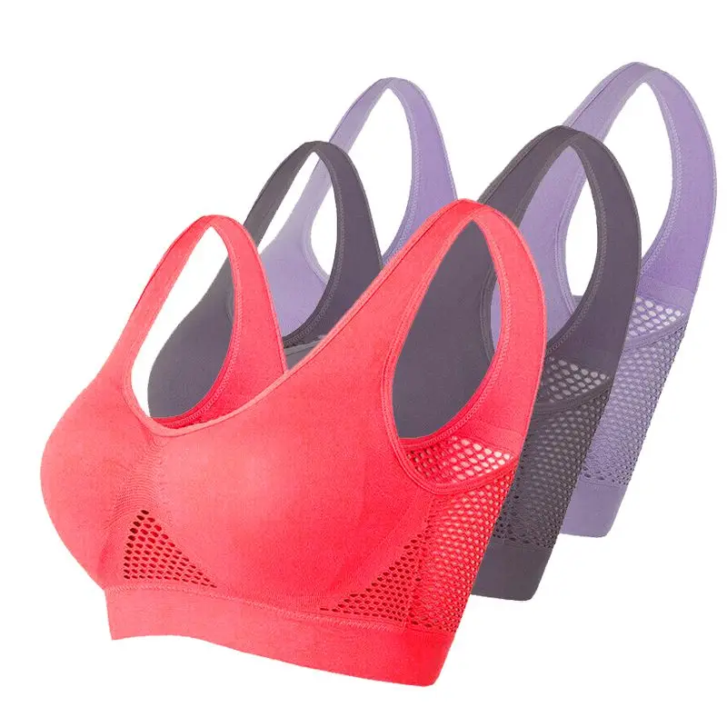 Большой Размеры 6XL мягкий спортивный бюстгальтер для женщин высокие эластичные