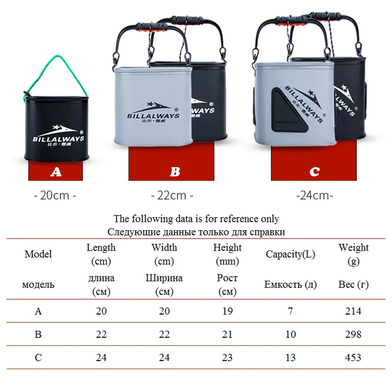 Портативное складное ведро из ЭВА рыболовные снасти с веревкой для защиты от