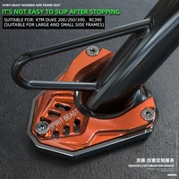 motorcycle side stand enlarge pad accessories for ktm duke 200 250 390 rc390 mount foot support non slip pad side tripod cover