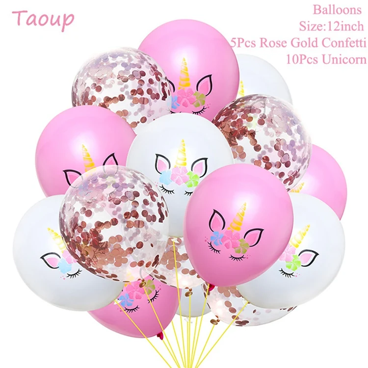 Taoup 1 шт. ручной мультфильм Единорог воздушный шар из фольги аксессуары для животных милый счастливый Единорог День рождения Сувениры Единорог воздушные шары