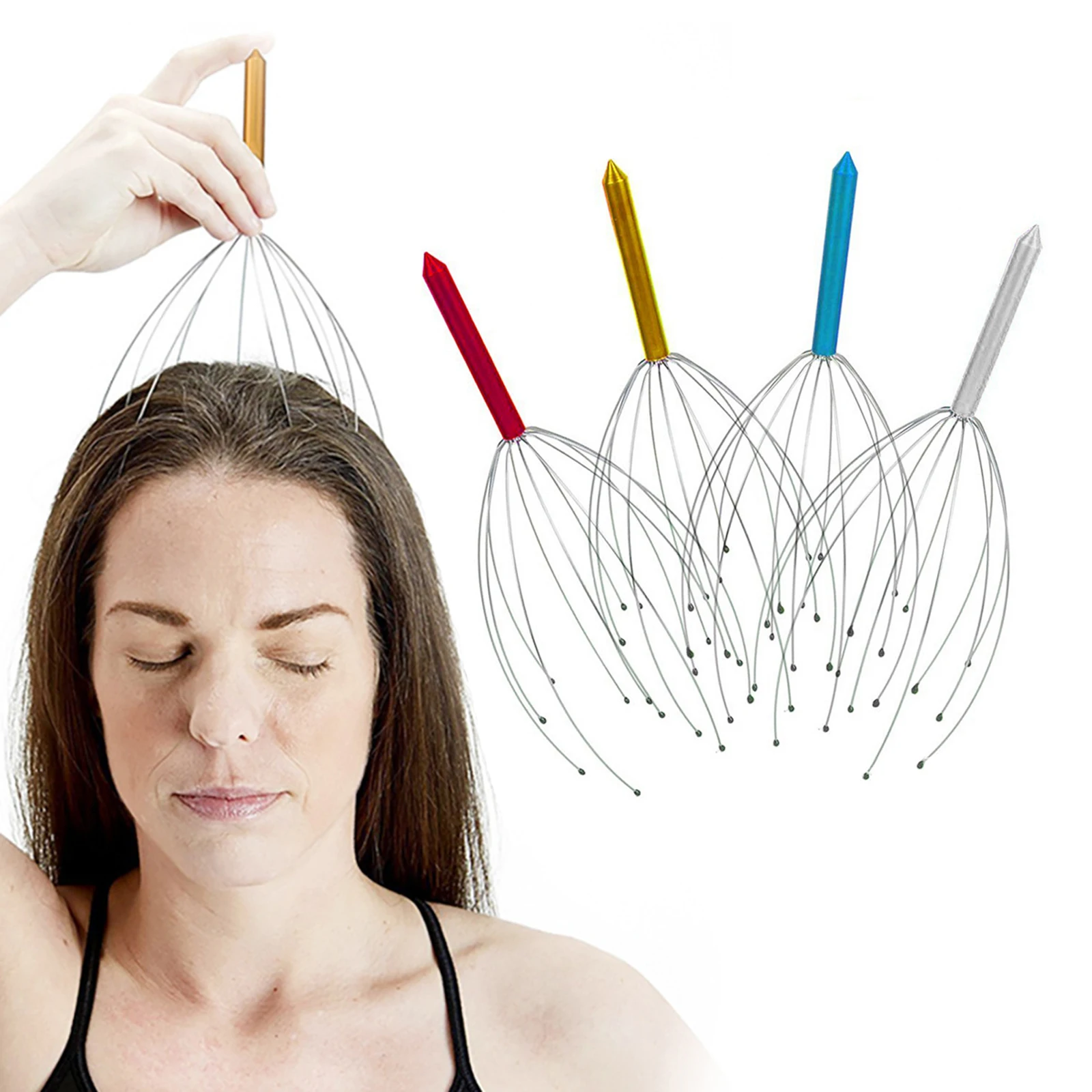 

Scalp Massagers Handheld Head Massage Tingler for Deep Relaxation 2 Pack Head Scratcher Relax Stress Relief Scalp Massager