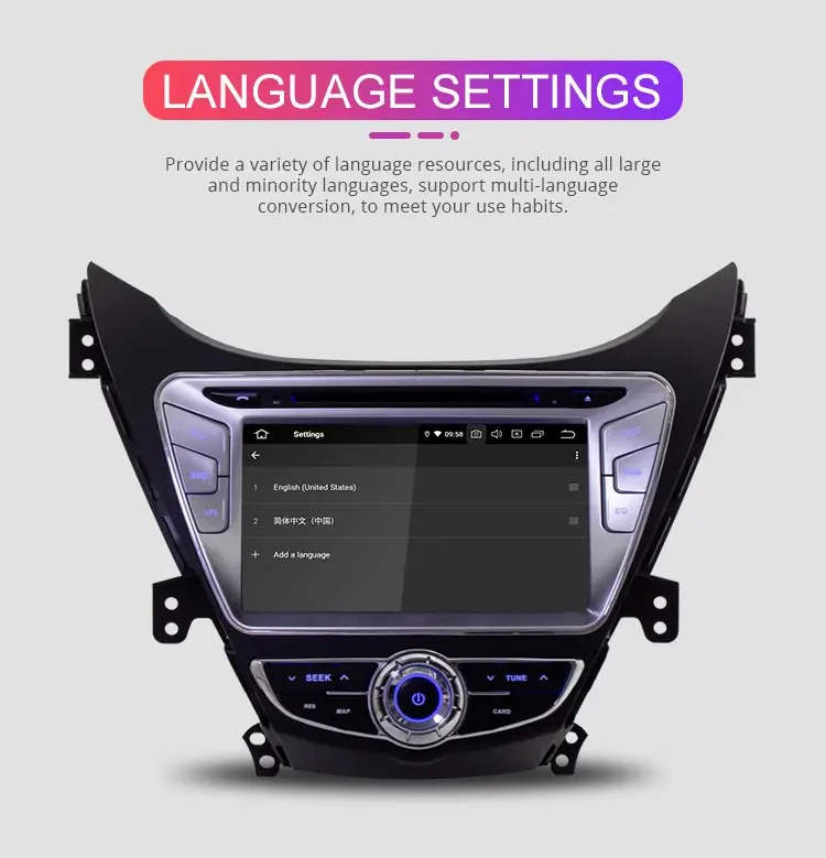 Besina Android 9,0 автомобильный dvd-плеер для HYUNDAI ELANTRA/i35/AVANTE 2010 2011 2012 2013 gps стерео Мультимедиа 2 Din Автомобильный Радио wifi