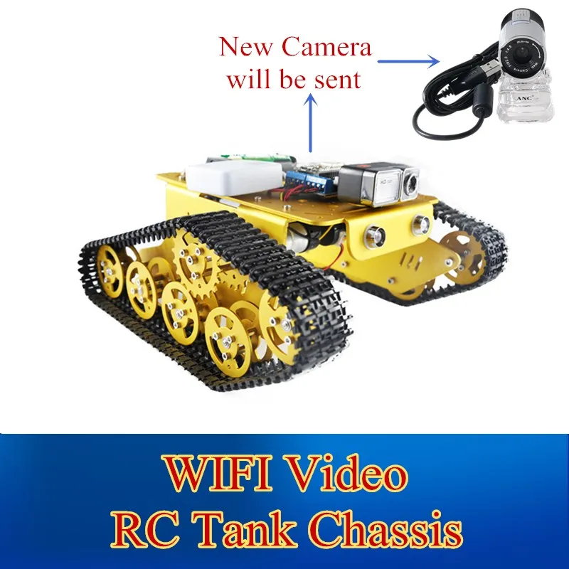 DOIT WiFi Video Robot Tank автомобильный корпус дистанционное управление с помощью Android/ios