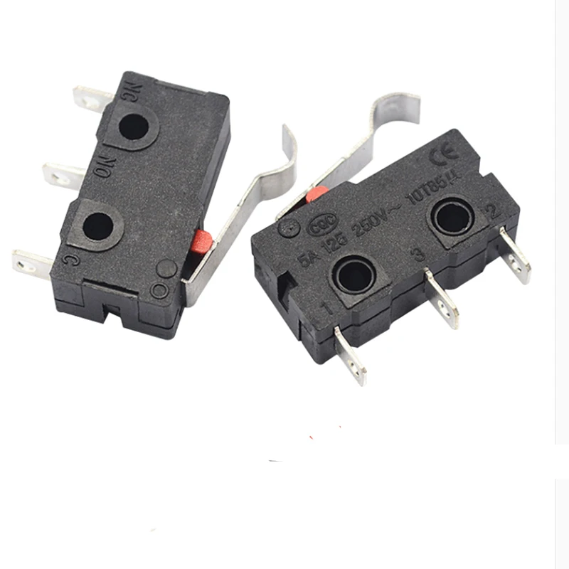 Микросенсорные выключатели изогнутые 50 шт. 3-контактный NO + NC 3a/5a 125 В переменного