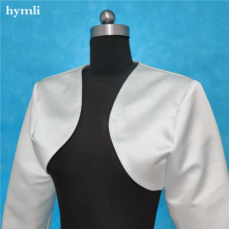 Новая популярная Свадебная атласная куртка с запахом Свадебный модный воротник