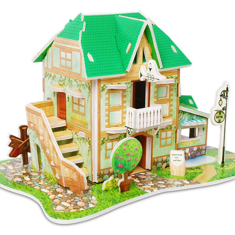 Constructor Doll House Model Kit Modeling Assembly For Adults Making Assembling Prefabricated Models Dollhouse Roombox Christmas