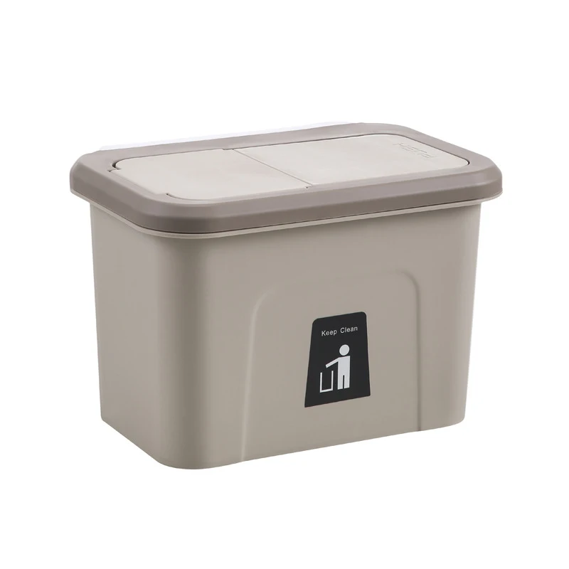 

Cabinet Mounted Trash Can Kitchen Garbage Bin Dustbin With Lid Hanging Garbage Can Waste Bin Sorting Trash Bin With Foldable Lid