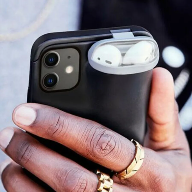 Чехол для наушников 2 в 1 iPhone 7 11 8 6 s plus xs max xr x чехол Apple Airpods Air Pod задняя крышка