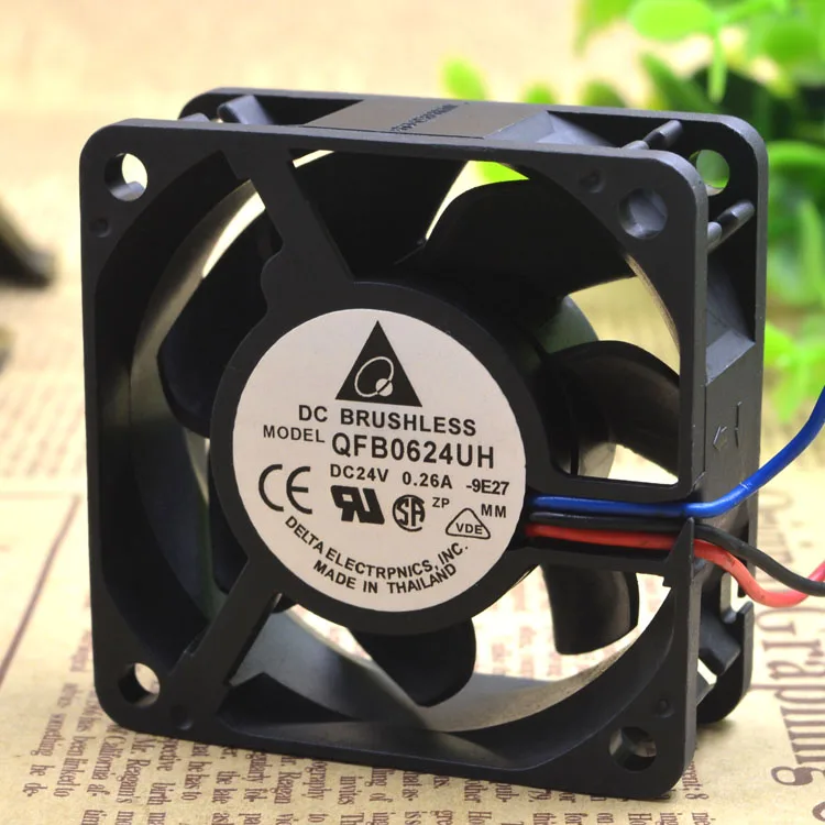 

New original 6025 24V 0.26A three-line gale volume double ball cooling fan 6CM QFR0624UH
