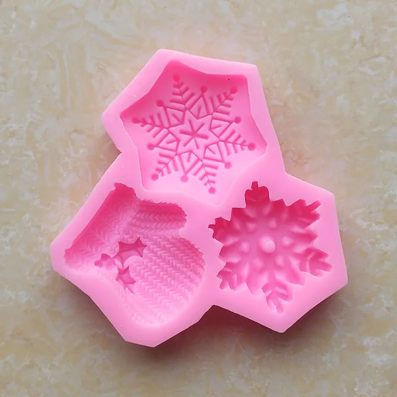 

Christmas Snowflake Glove Shape Epoxy Resin Silicone Mold for DIY Handmade Ornaments Plaster Candle Jewelry Kids Toys Key Chain