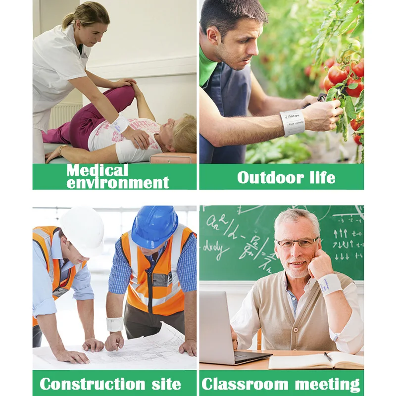 

Reusable Erasable Wearable Silicone Memo Waterproof Wrist Band Portable Notes JHP-Best