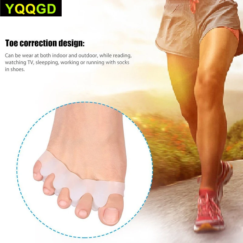 1 пара гелевых резиновых носоупоров для пальцев ног которые используются