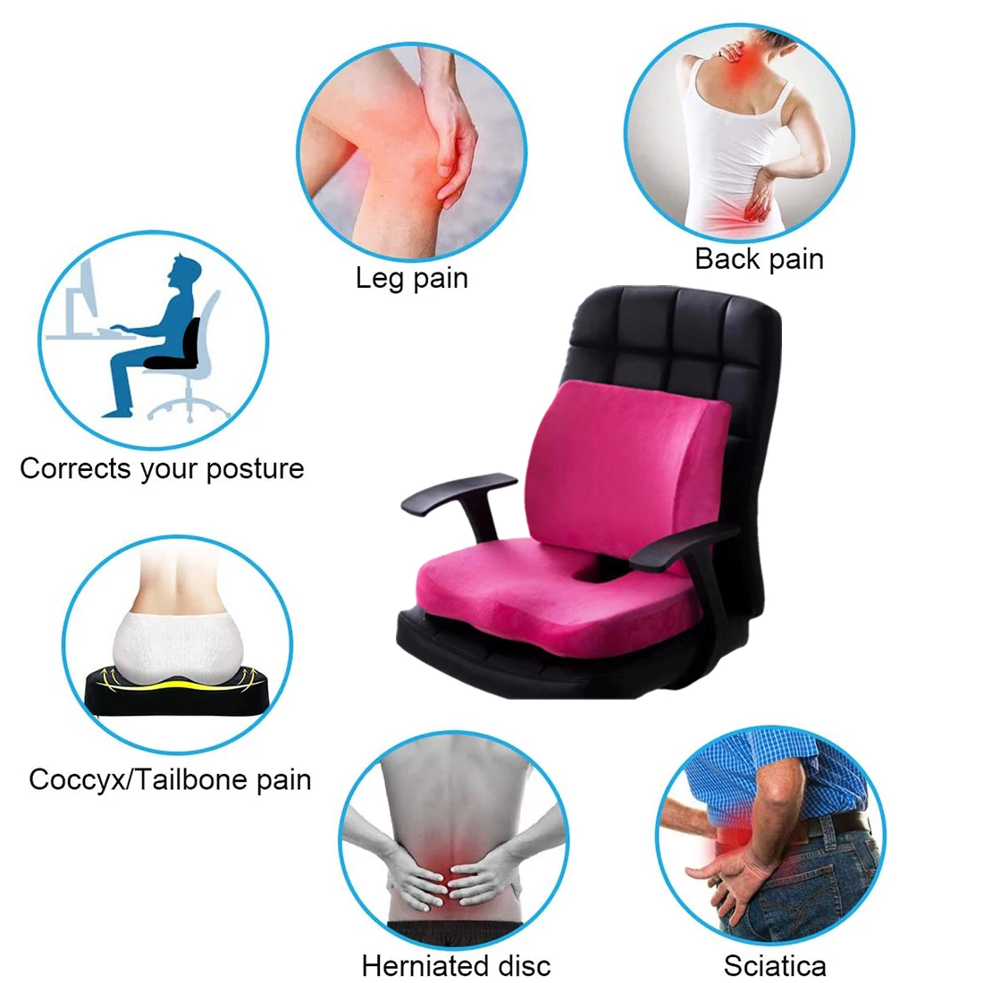 値段 カーシートクッションマット尾骨整形外科低反発椅子マッサージマットスローリバウンドウエストサポートオフィス健康