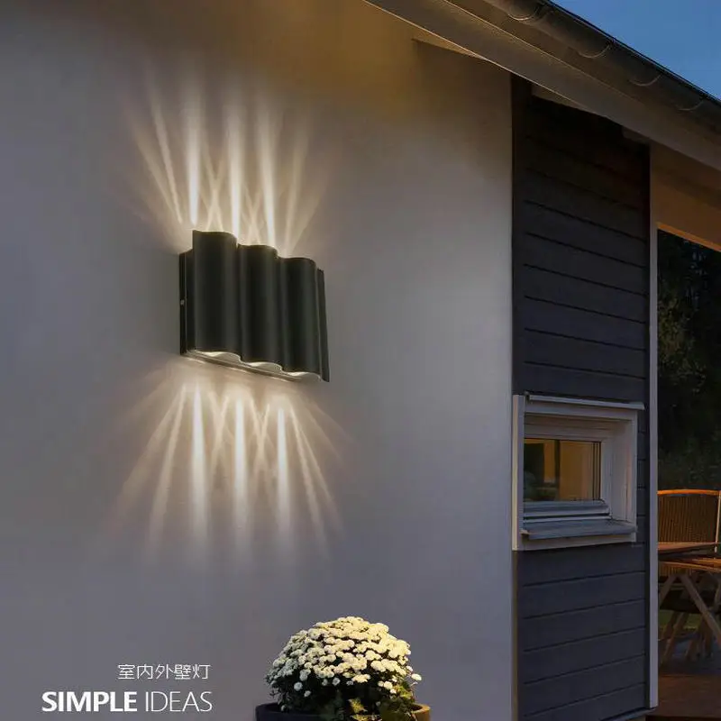 Настенный светодиодный светильник наружная Водонепроницаемая алюминиевая