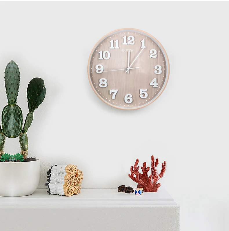 Panda ins wall clock living room home modern simple bedroom mute metal fashion creative Nordic | Wall Clocks