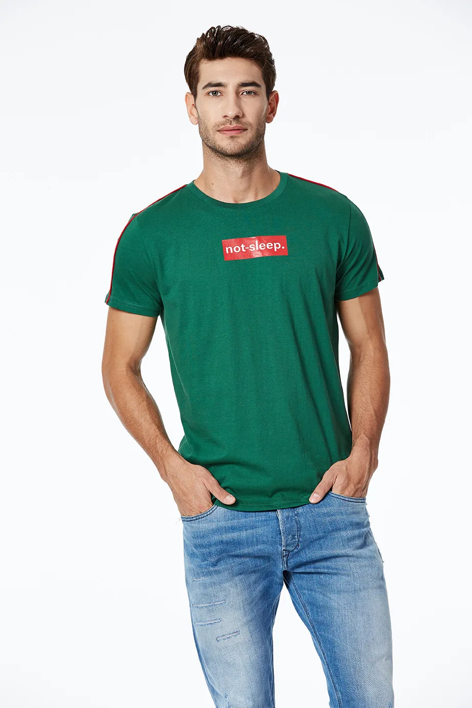 

New Summer Fashion Letter Print T Shirt Men's High Quality Cotton Tops Casual Style Harajuku T-shirt