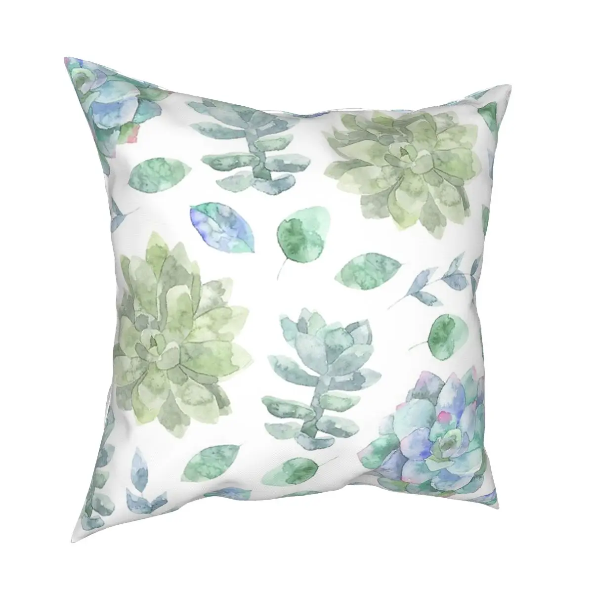 

Succulent Watercolor Cushions for Sofa Vintage Cushion Covers Decorative Throw Pillows Cover floor pillow for sofa home