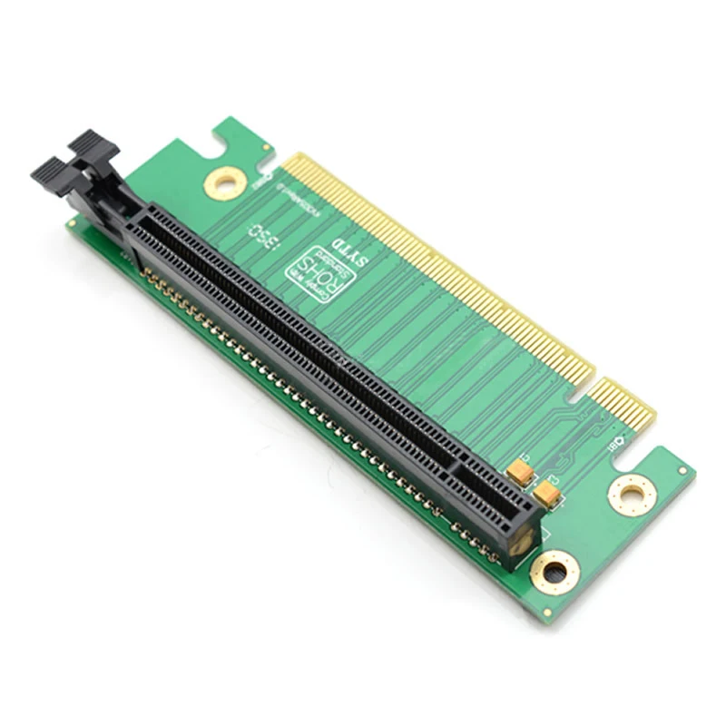 

Новая карта расширения PCI-E, 1 шт., PCI Express 16X, адаптер 90 градусов, графические карты для компьютера 2U