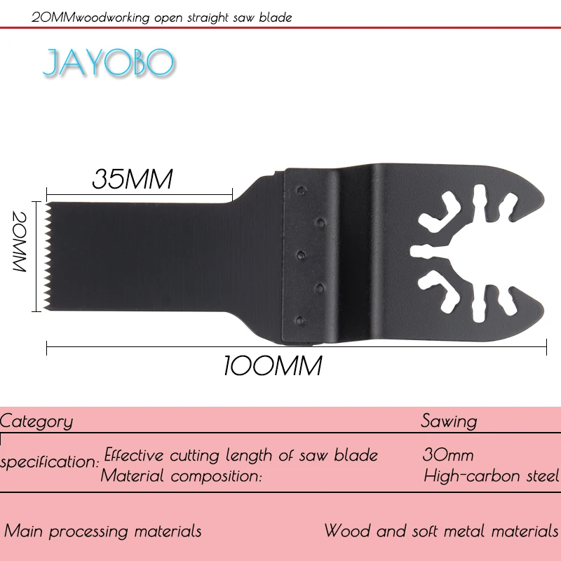 

JAYOBO20MM Abierto Accesorios universales accesorios multifuncin para mquina de recorte hoja de sierra oscilante herramientas