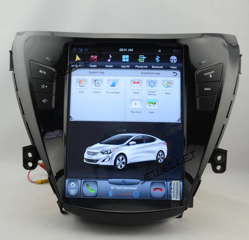 10.4" tesla style vertical screen android 9.0 Six core Car GPS radio Navigation for Hyundai Elantra Avante 2011-2013 | Автомобили и