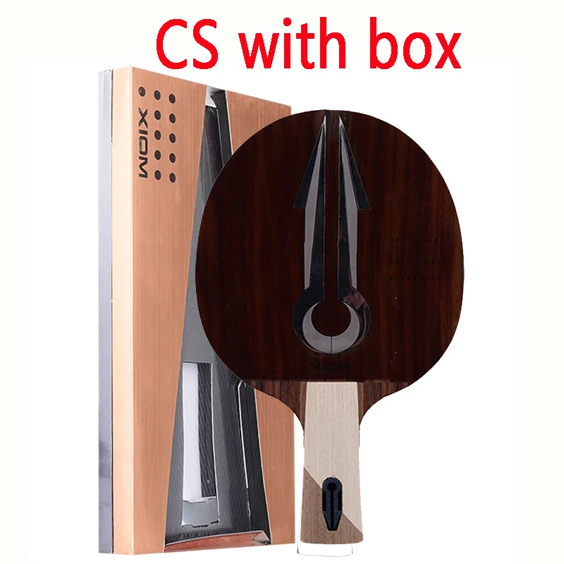 CS with box XIOM OMEGA PRO(7 деревянная древесина, OFF~ OFF+) ракетка для настольного тенниса ракетка для Пинг-Понга Летучая мышь Tenis De Mesa Paddle - Цвет: CS with box