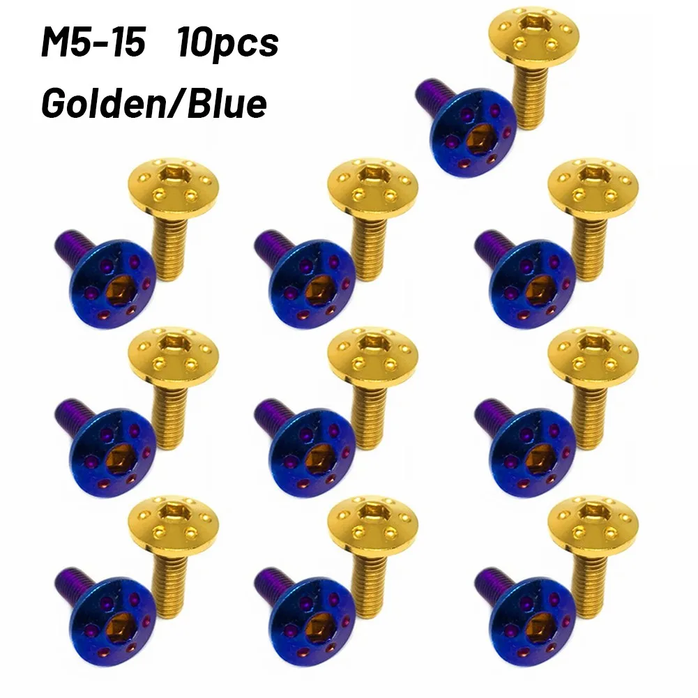

Stainless Steel 304 M5-15 Hexagon Socket Screw 10pcs Gold-plated Burnt Titanium Durable And Practical