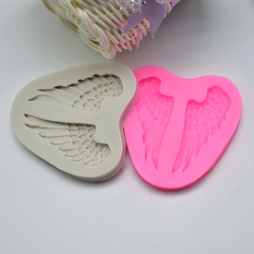 Крылья ангела силиконовая форма для украшения торта шоколада глина Пластиковая