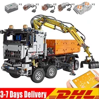 in stock mould king high tech 19007 arocs truck rc app motorized power car assembly 3245pcs building blocks bricks boys toys