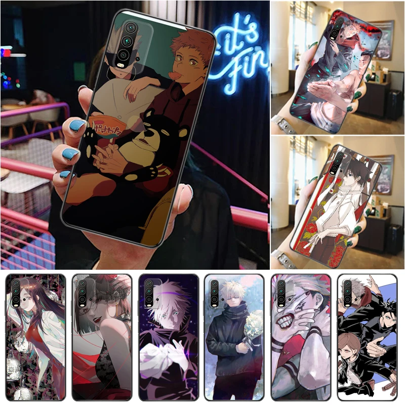 

Jujutsu Kaisen Satoru Gojo Yuji Itadori Fushiguro Megumi Sukuna Phone Case For Xiaomi Redmi 9 9T 9A Pro Back Cover Funda Coque