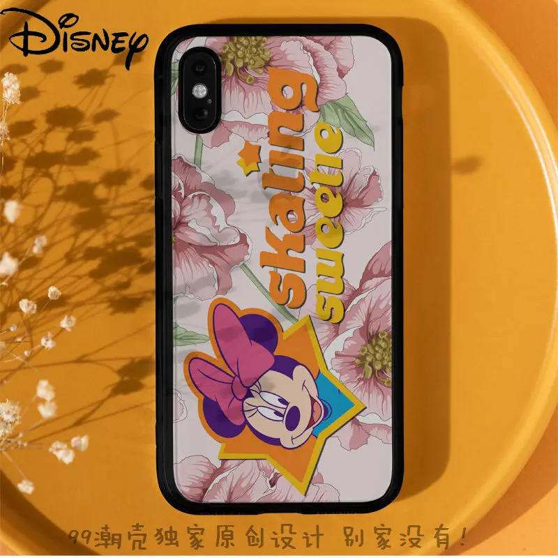 

Disney Cartoon Mickey Mouse Cute Tempered Glass Phone Case for IPhone 7/8P/X/XR/XS/XSMAX/11/12PRO/12 Phone Case