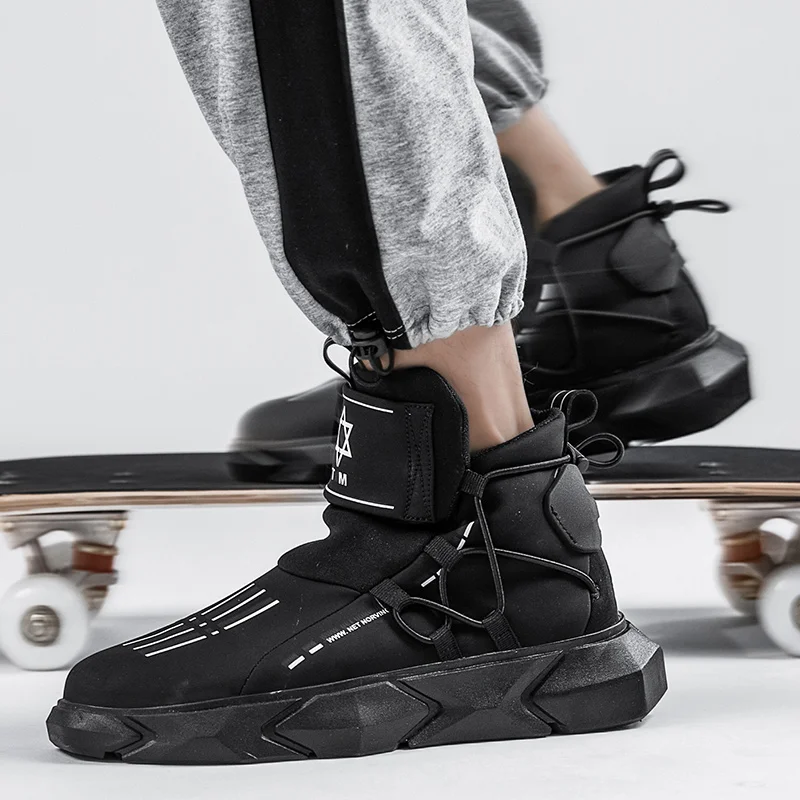 Кроссовки мужские из микрофибры повседневные сникерсы в западном стиле без