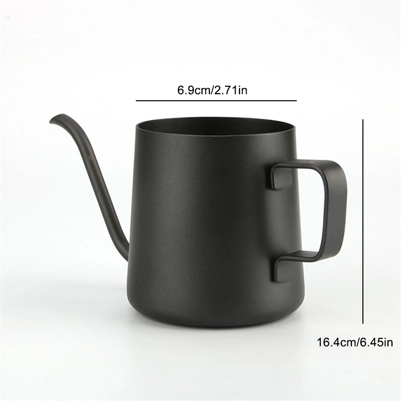 250ml Stainless Steel Mounting Bracket Hand Punch Coffee Pots Drip Gooseneck Spout Long Mouth Teapot Kettle | Дом и сад