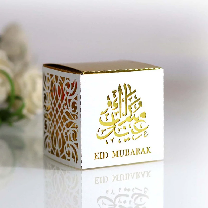50 шт в лоте прикольные ИД Мубарак коробка Рамадан день рождения ребенка