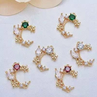 rhinestones for diy craft jewelry making clothing accessory handmade c shaped earrings earrings pendant pendant accessories
