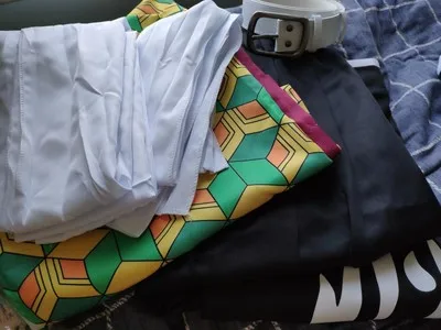 Аниме! Demon Slayer: Kimetsu no Yaiba Tomioka Giyuu Combat gear, костюм для косплея, наряд на Хэллоуин, новинка