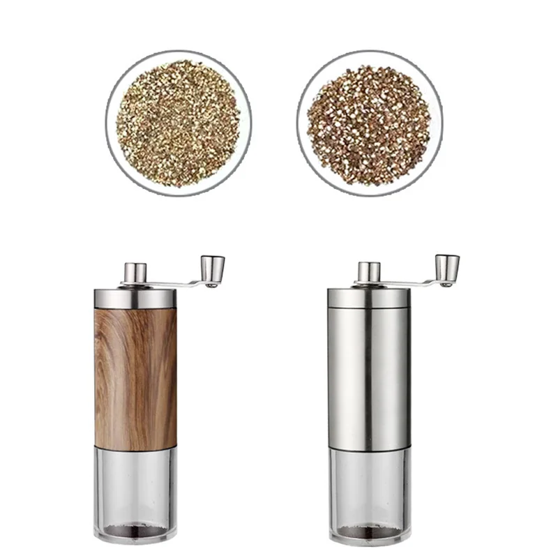 high quality manual coffee grinder kitchen gadgets adjustable coffee maker coffee beans grinder stainless steel coffee machine free global shipping