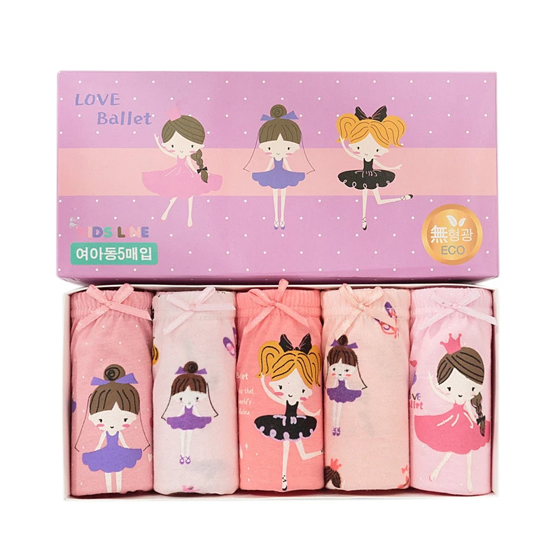 5 шт./Лот хлопковые трусы для девочек подростков|Трусики| |